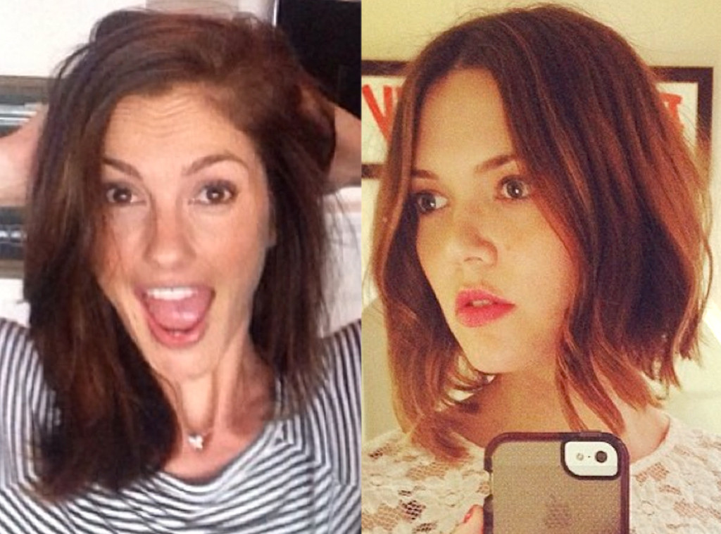 Bffs Minka Kelly And Mandy Moore Get Matching Haircuts See The Pics E Online Ca